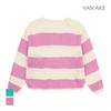 VANAKE V-Neck Two-Tone Pattern Knit_Vb35Ktq301Z