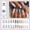 Press On Nails Full Cover False Nails Set with Various Patterns and Glitter Design Reusable Artificial Nail Tips for Easy Application
