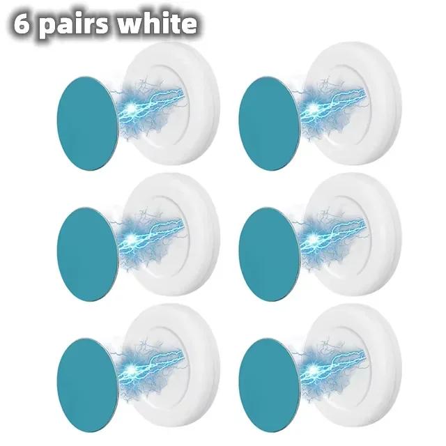 Magnetic Hooks Wall Mounted Remote Control Magnet Holder Key Anti-Lost Router Socket Organizer Hook Mini Home Storage