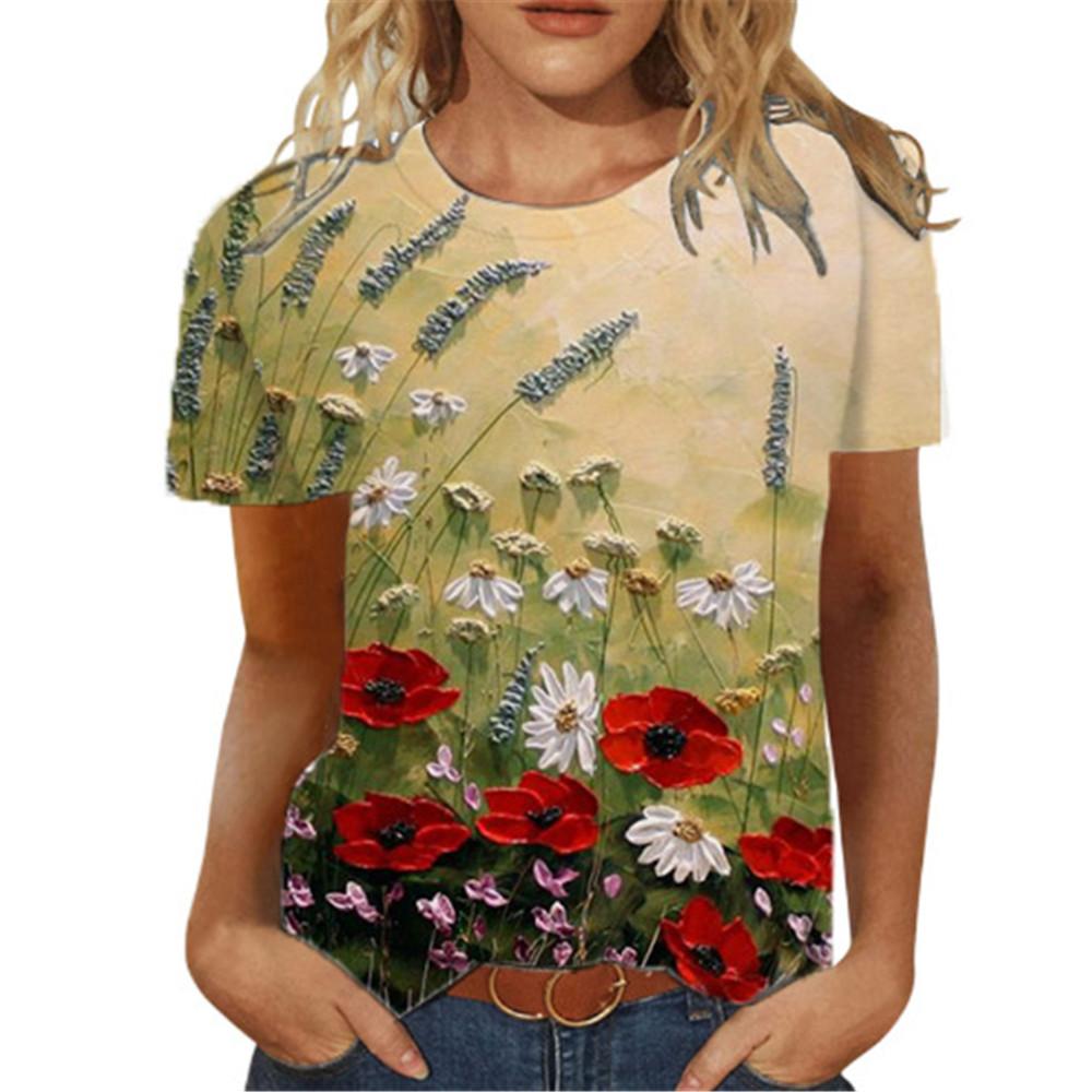 Модная летняя повседневная сексуальная футболка в стиле хип-хоп с круглым воротником — фото 4