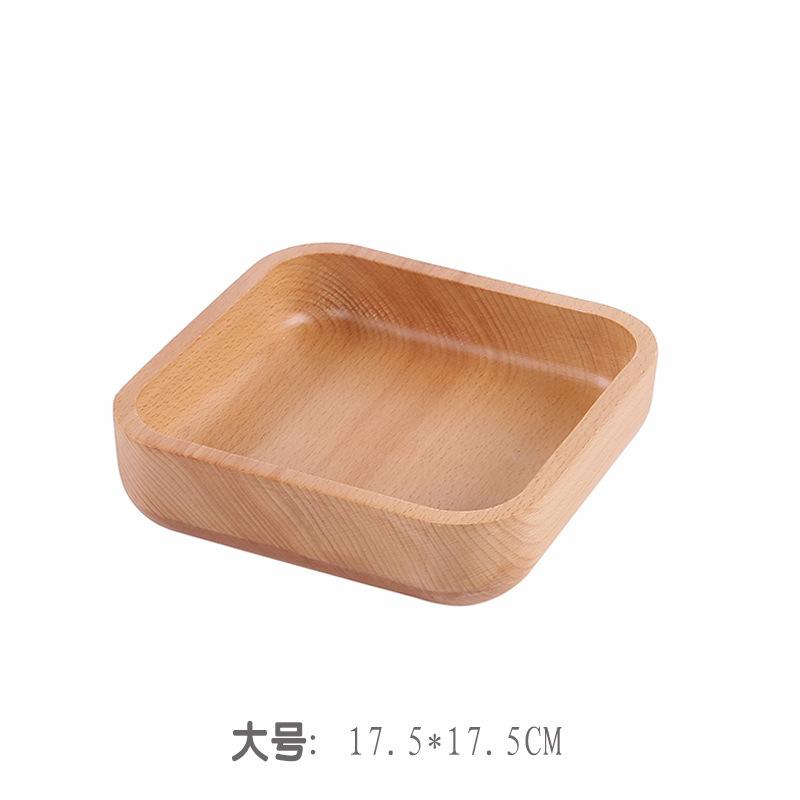 Large Biodegradable Bamboo Salad Serving Bowl for Party Nut Fruit Tray Plate for Mixing Vegetables and Fruits