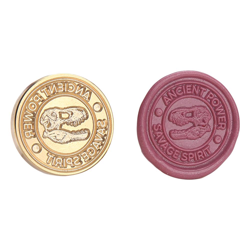 Cretaceous Fossil Sealing Stamps Head Dinosaur Fossil Wax Sealing Stamp For Scrapbooking Invitation Envelope Decoration