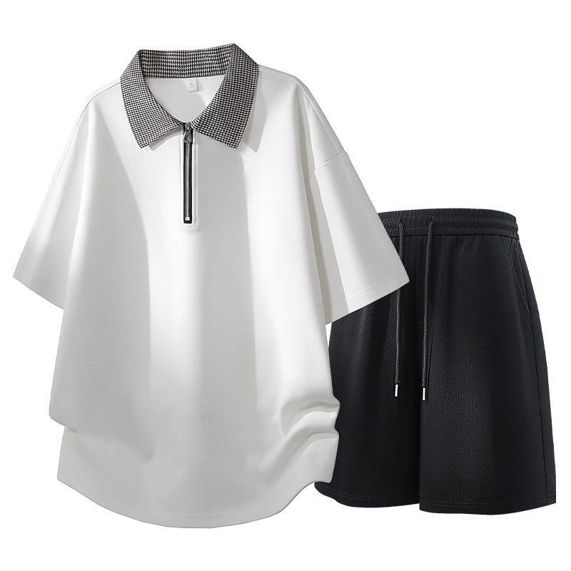 Men s 2026 Summer Short-Sleeve Set XL белый