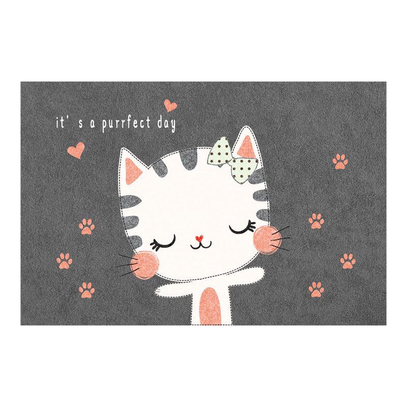 Anti-Slip Cartoon Bathroom Mat: Thick, Absorbent, Machine Washable Door or Toilet Foot Rug