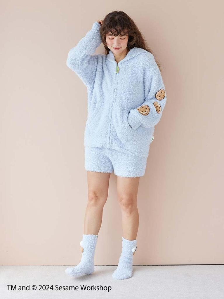 Gelato Pique Sesame Street Cookie Monster Hoodie Shorts Set Blue & (PWNT245030) Women's