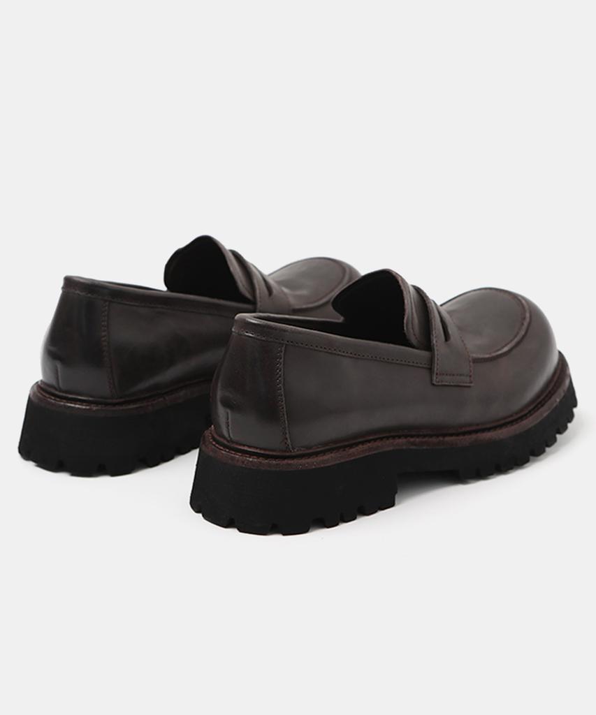 Wetheroad Wtrd2621 Hannibal Tumble Wash Heavy Loafers Brown