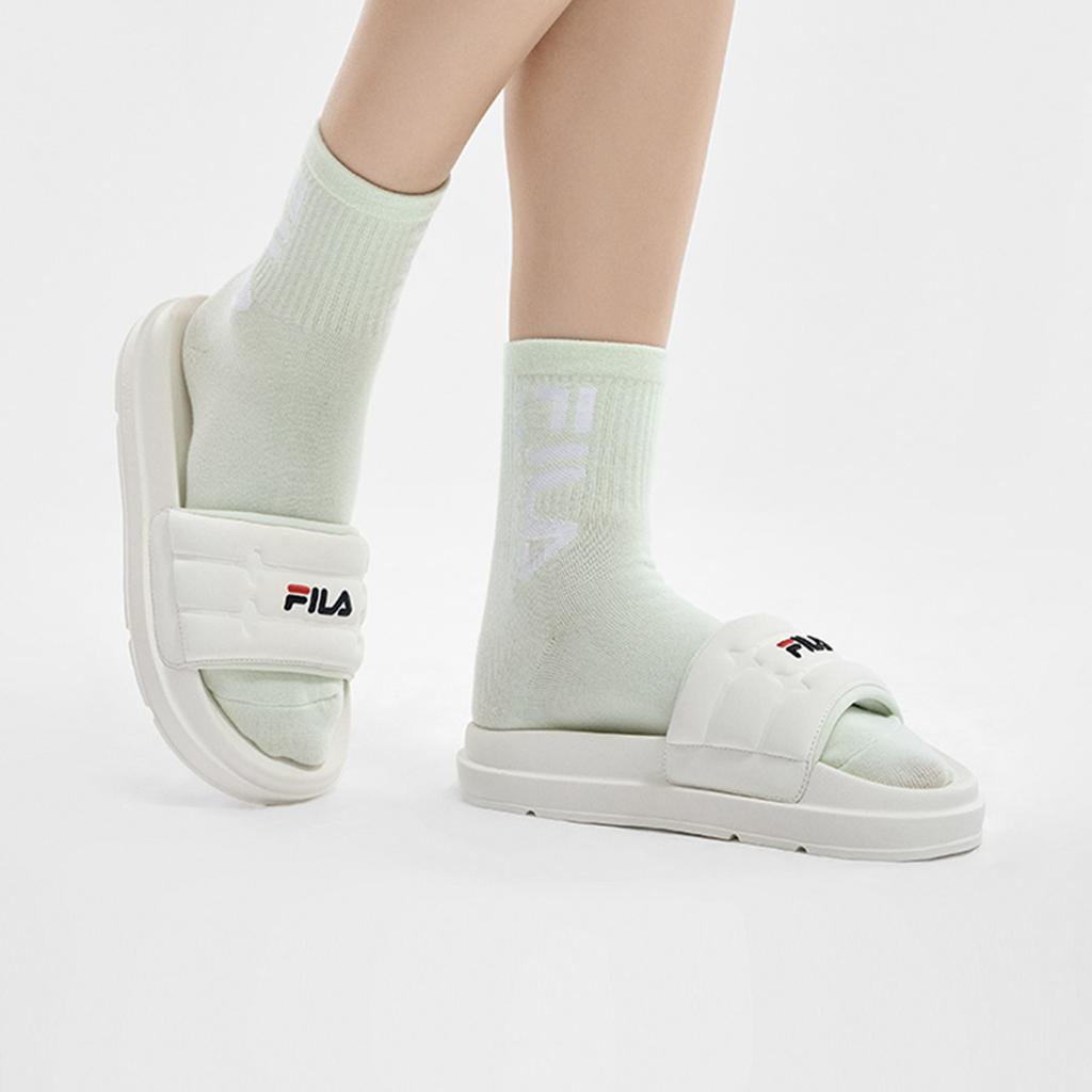 FILA Drifter Fashion Versatile Casual Slip-On Sandals Women Footwear White F12W422502FSW