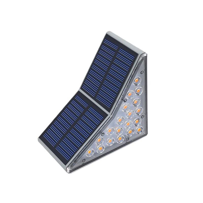 Outdoor Solar 19-LED Step Lights, 2-Pack