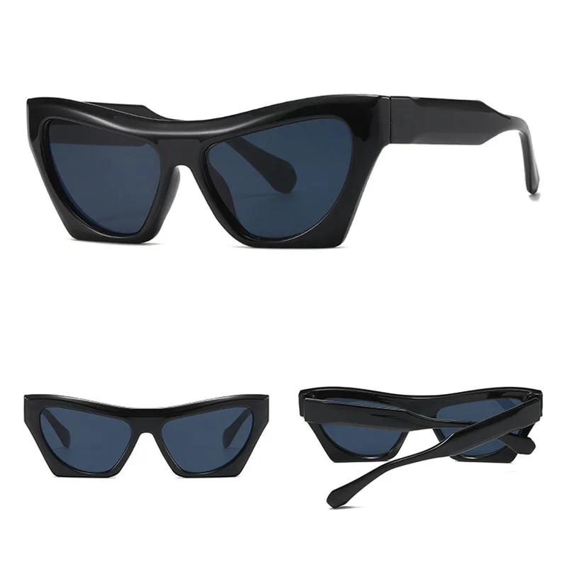Fashion Vintage Cat Eye Sunglasses Women For Female Sun Glasses Punk Shades Luxury Brand Designer Sexy Ladies Popular Shades UV