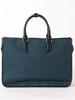 Campus Bag Nylon X Leather Brief Bag NAVY [Beams Heart] Men's -