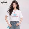 MJ STYLE Women's Pure Cotton Round Neck Short Sleeve T-shirt