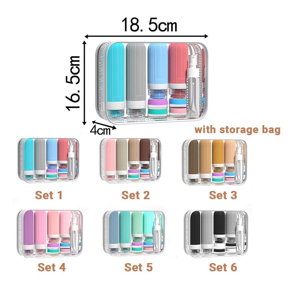 Leak-Proof Travel Bottle Set Soft Portable Lotion Container  Sub-bottling Tool