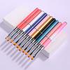 Dual-Ended Nail Art Gel Pen with Metal Pusher and Long Handle
