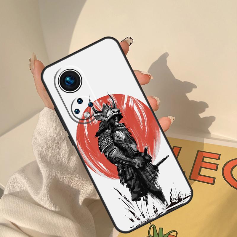Samurai Oni Mask Case For Honor Magic 5 6 7 8 Pro Cover For Honor 400 200 Lite 50 70 90 X8a X8b X9a X9b X9c