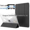 iPad 10.2" Leather Case with Pen Slot & Transparent Acrylic Back