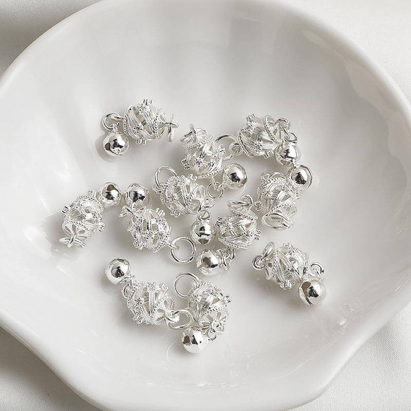 14K Gold-Filled Zircon Lantern Bell Water Drop Pendant Necklace Charm for DIY Jewelry