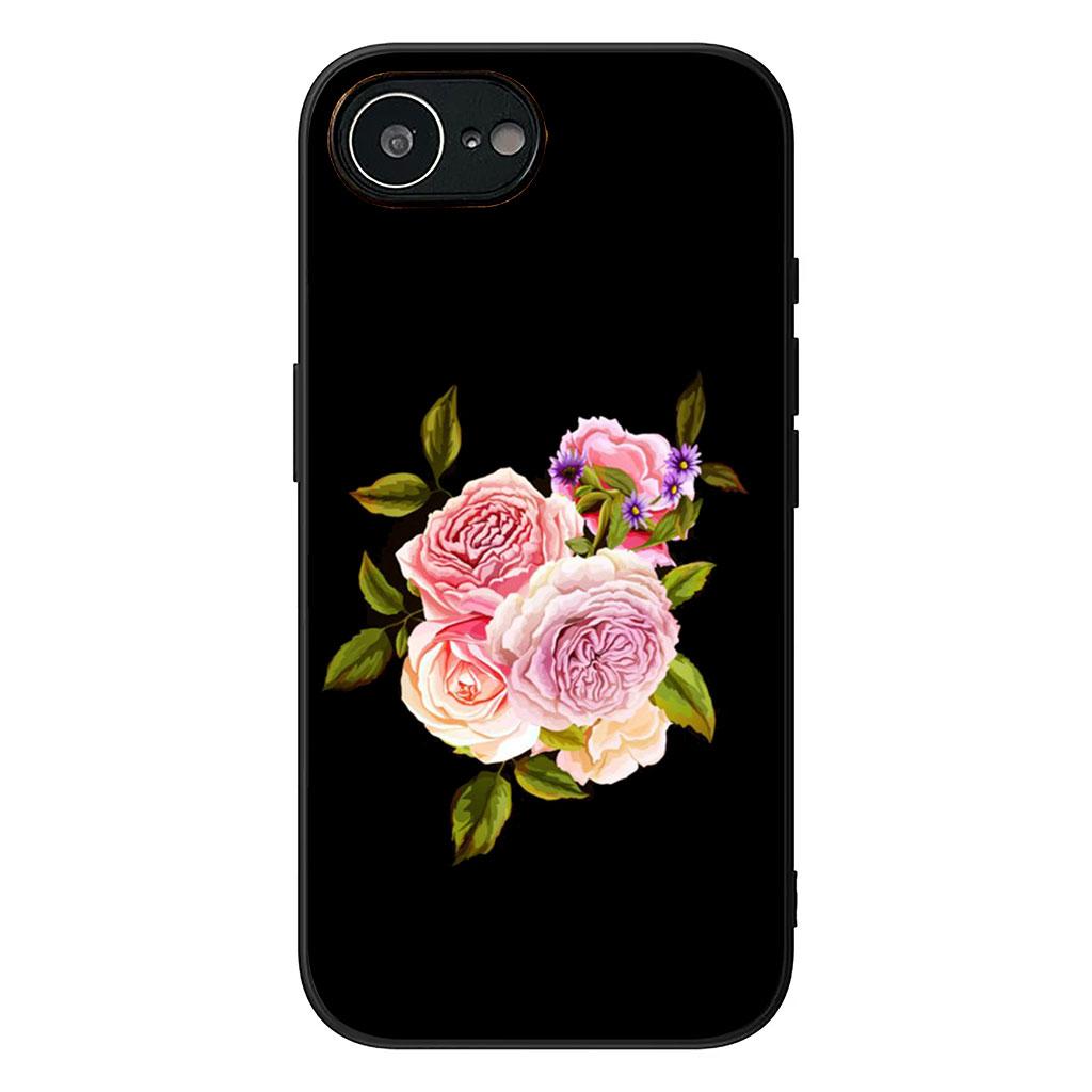 Cover for Apple iPhone 17 16 11 Pro XS Max XR 6 7 8 Plus 16E SE 2020 Air 5 SE2 Phone Case Lucky Grass Peony Rose Flower