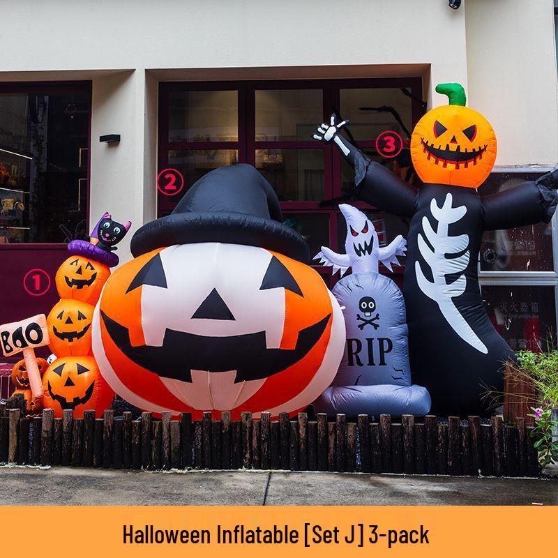 Large Inflatable Pumpkin Balloon Halloween Decoration for Kindergartens and Malls