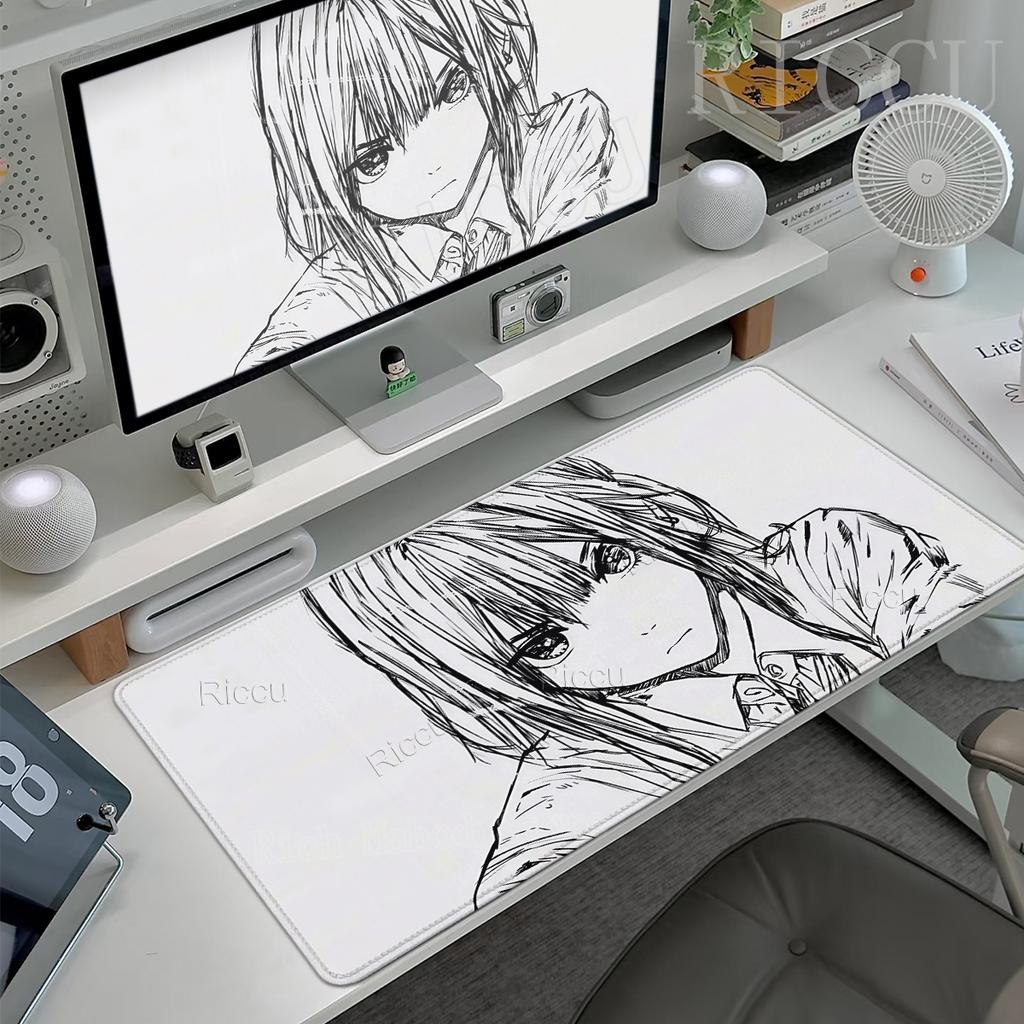 Anime Figure Minimalist Mousepad Extended Computer Gaming Offices Accessories Gamer Professional Premium Table Rug Nonslip Mats