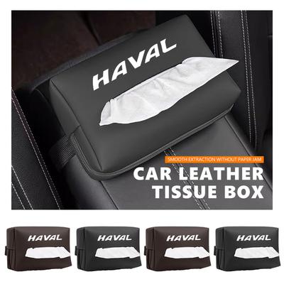 Für Haval Auto Taschentuchbox Halter Leder Multifunktional Mittelkonsole Armlehne Servietten Tasche H6 F7 H9 H2 Jolion F7X F7H H5 H7 H2S