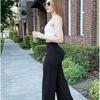 With Pockets Quick-Dry Joggers Loose High-Waist Leggings Leisure Straight Wide-Leg Pants  Fitness