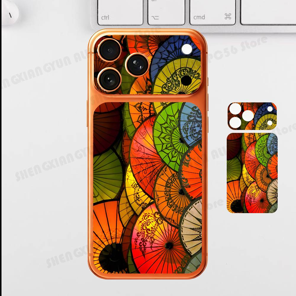 

Rainbow Umbrella For IPhone 17 Pro ProMax Full Back Cover Decal Wrap Skin Rear Protective Sticker Film iPhone17promax