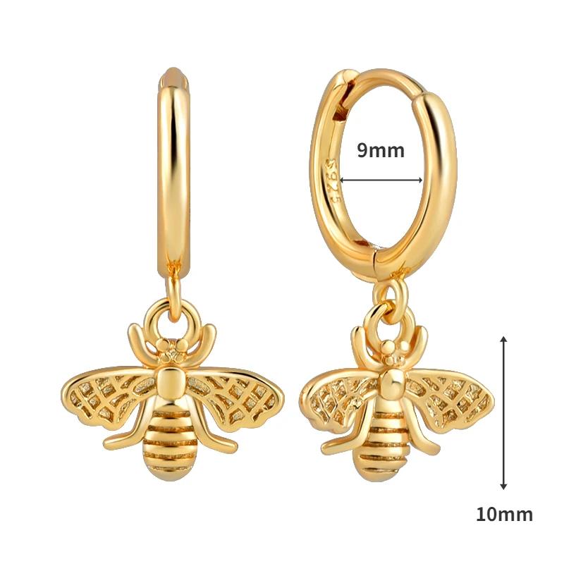 925 Silver Needle Square Pendant Hoop Earrings Vintage Gold Earrings For Women Shell Pendant Earring Fashion Jewelry Accessories