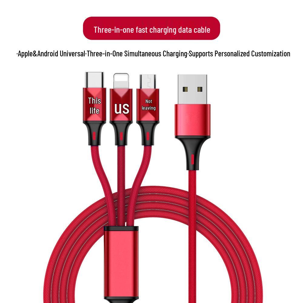 

Многомодельный кабель для быстрой зарядки: Совместим с Apple, Android, Huawei, Xiaomi и настраиваемый. 1200mm