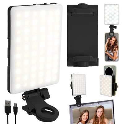 Mini Luz de Preenchimento LED Luz para Selfie de Celular Iluminação para Fotografia de Vídeo Clipe para Live Vlog para Celular iPhone iPad Laptop Câmera Luz de Preenchimento