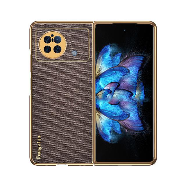 For Vivo X Fold 5g Case High Quality Cloth Fabric Leather Shockproof Phone Capa For Vivo X Fold Case Protection Cover Fundas