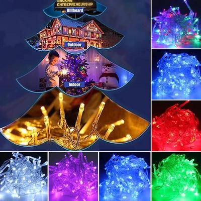 1000/500/300/200/100LEDS Lichterkette Lichterkette Outdoor Wasserdicht 8 Modi Lichterkette Hochzeit Weihnachten Party Dekoration für Zuhause 2022 Navidad