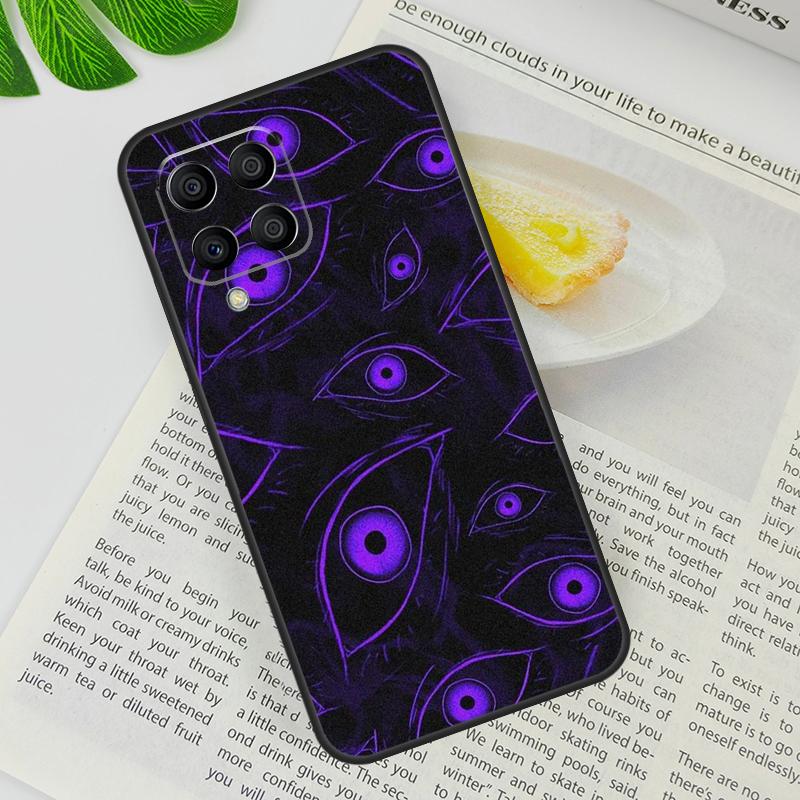 Scary Face Eyes Case For Samsung Galaxy M12 M11 M13 M14 M15 M06 M16 M36 M56 M31 M53 M32 M52 M35 M55 M34 M54