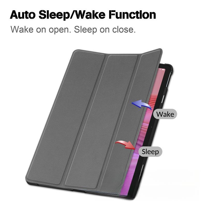 For Lenovo Tab 10.1 2025 TB-311FU Tablet - Leather Cover, Shockproof Tri-Fold Protective Case