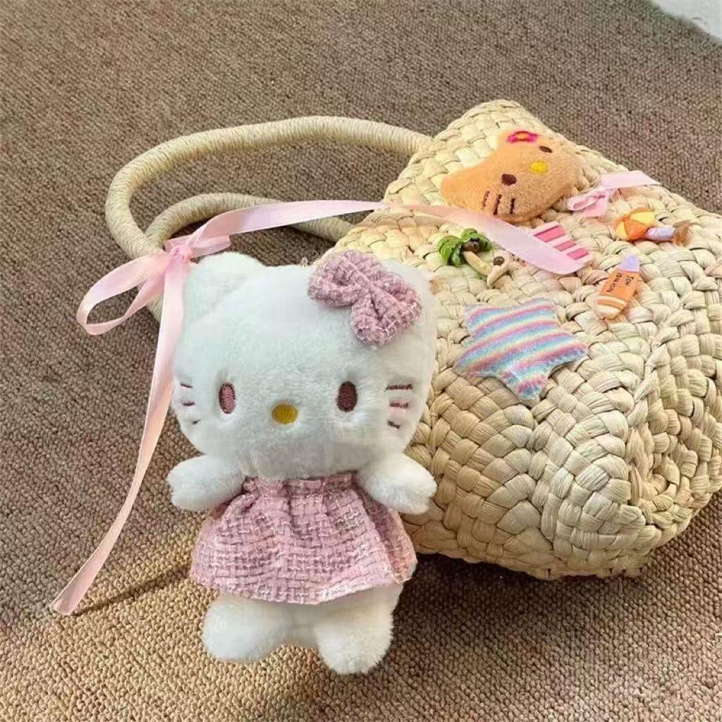 Cute Kitten Pendant Plush Toy Keychain