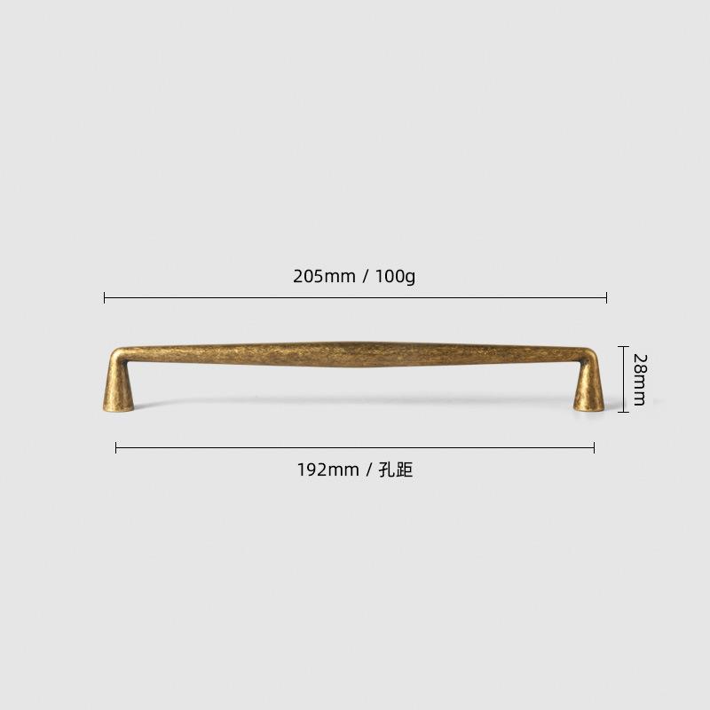 Antique Bronze Vintage Kitchen Dresser Cabinet Handles Simple Light Luxury Wardrobe Drawer Pulls for Cabinet Doors Furniture