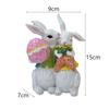 Resin Crafts Easter Bunny Figurine Cute Rabbit Desktop Ornament  Outdoor Garden Lawn