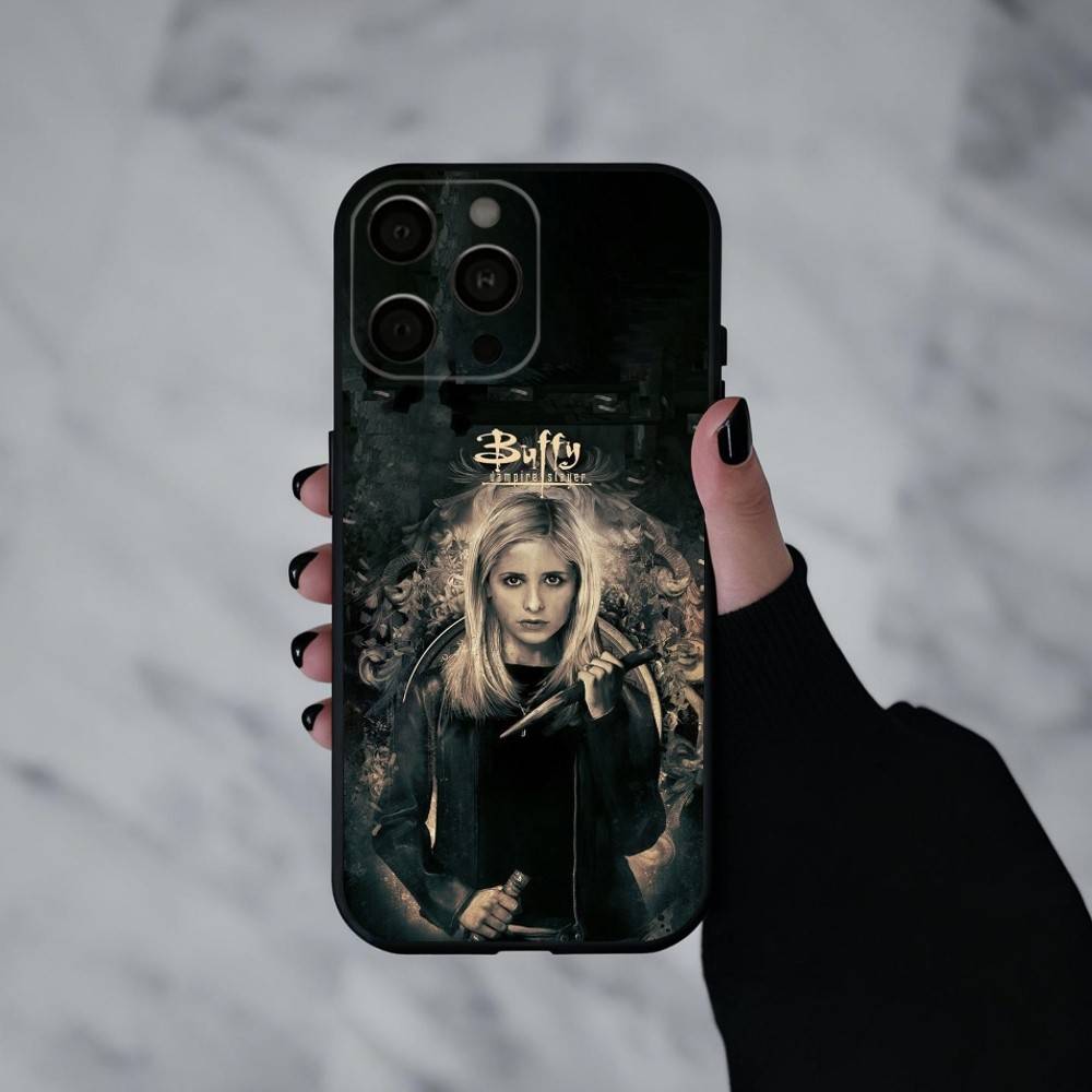 B-Buffy the V-Vampire Slayer   Phone Case Silicone Soft For IPhone 17pro 16 15 14 13 12 11 X XR Plus Pro Max Plus