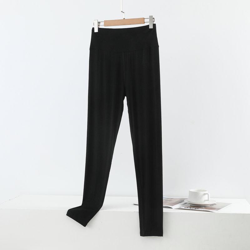 Modal Women's High-Waisted Slimming Leggings, Plus Size, Spring/Autumn Tapered Pants