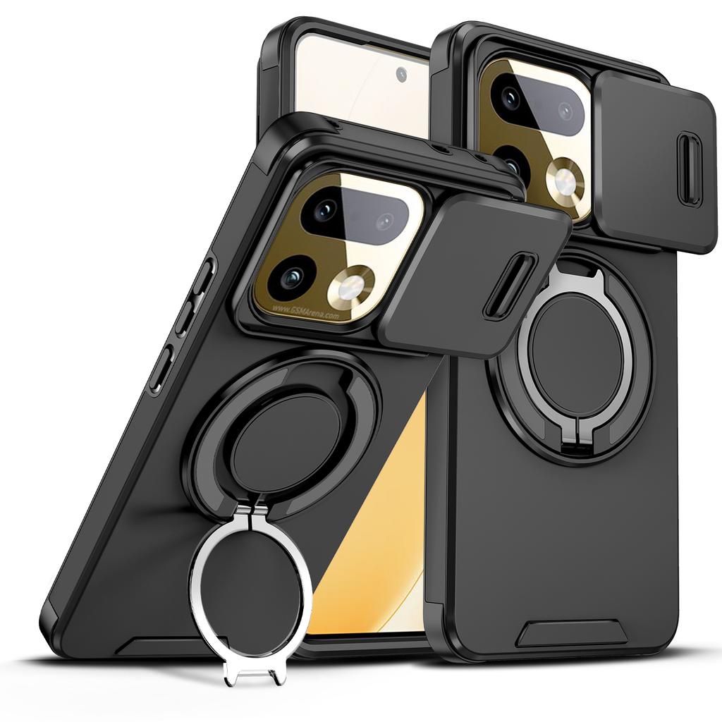 Für Realme 16 Pro + Hülle Realme 16 Pro Handyhülle Realme16 ProPlus Abdeckung Magnetischer Ring Rüstungsgehäuse Magsafe Kabelloses Ladecover