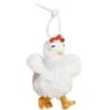 Cartoon Hens Key Ring Simulation Egg-laying Animal Key Holder Plush Chicken Keychain  Gift