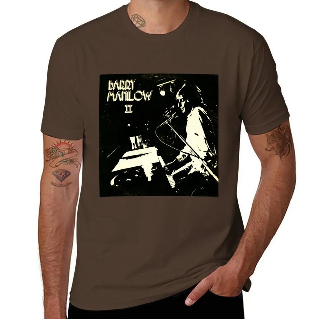 BARRY MANILOW BAND T-Shirt Summer Clothes Summer Top Big and Tall T Shirts for Men