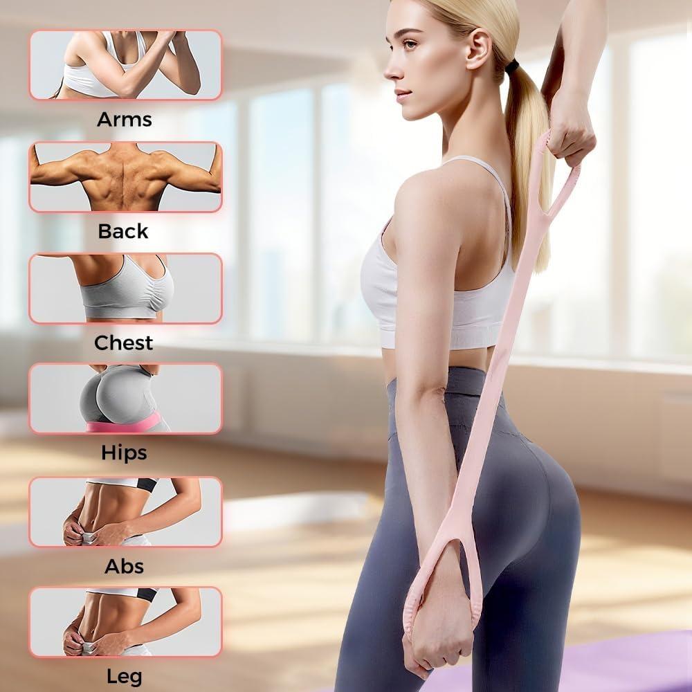 Resistance band, 2025 new figure-eight training band, unisex, rubber material, with handles.