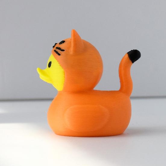 3D Printed Duck Figurine Funny Tiger/Crocodile/Shark Duck Statue Collectible Duck Ornament for Bathroom Home