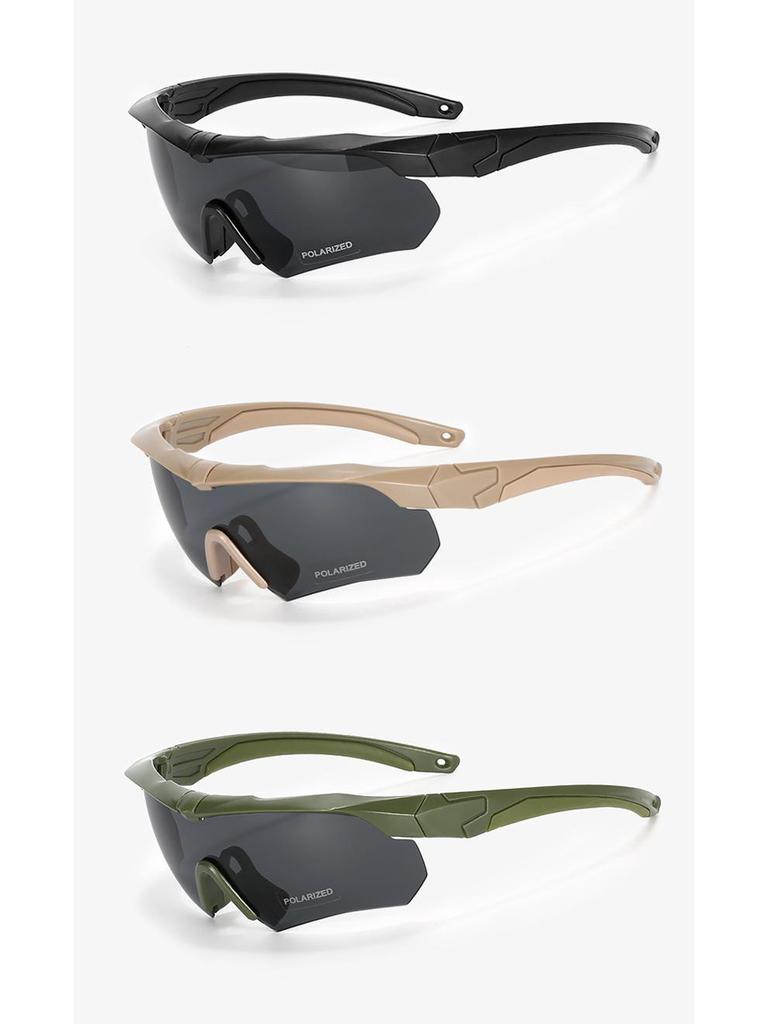 Tactische Gepolariseerde Gevechtsbril voor Buitengebruik: Wind- en Zandbestendige Kruisboogbril Set