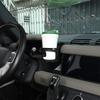 For Land Rover Defender 90110 2020-23 ABS+Aluminum Alloy Car Center Console Dashboard Water Cup Bracket Car Interior Accessories