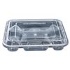 Einweg-Rechteck-Lebensmittelbehälter mit 4 Fächern