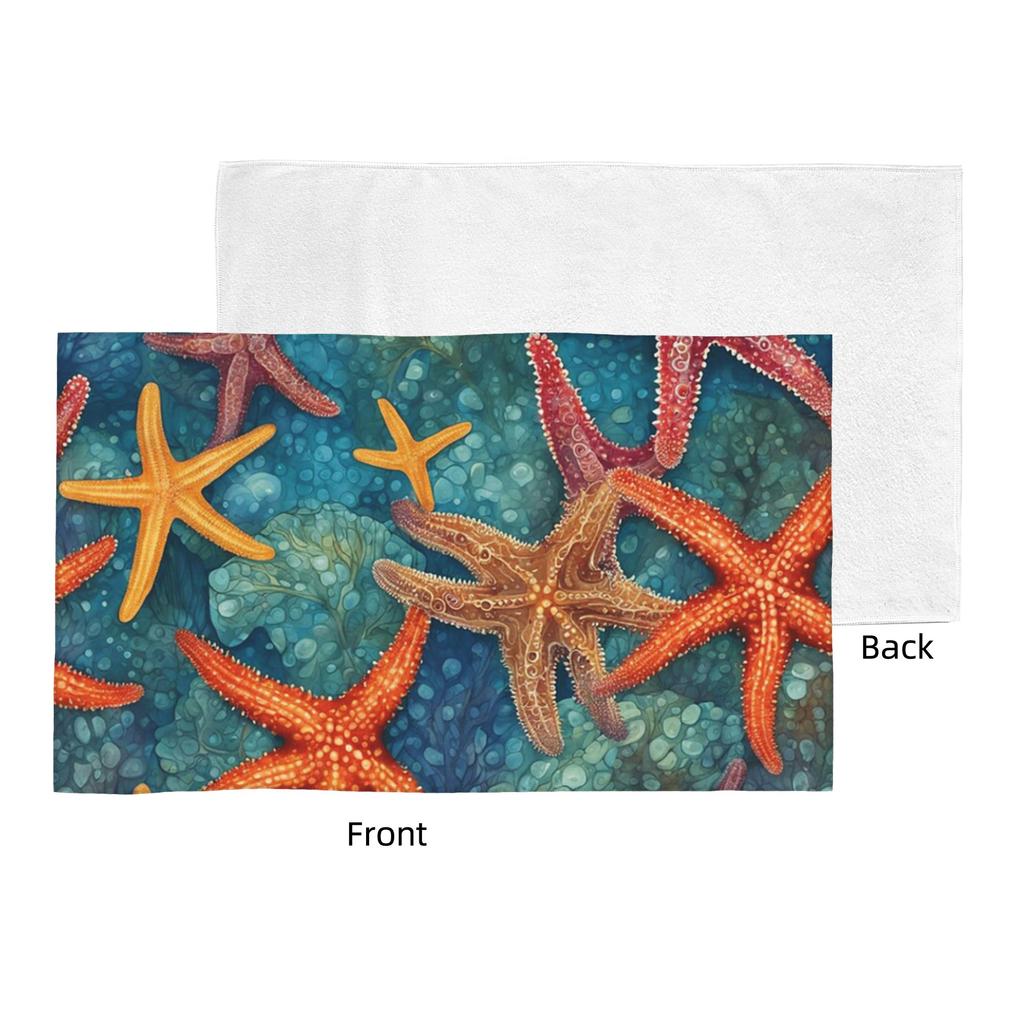 Starfish Soft Face Towel Quick Dry Pool Bath Cotton Towels Breathable