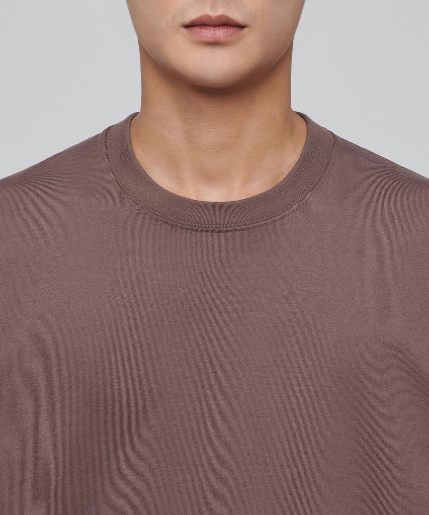 Musinsa Standard Heavyweight Relaxed Crew Neck Long Sleeve T-Shirt [Red Bean]