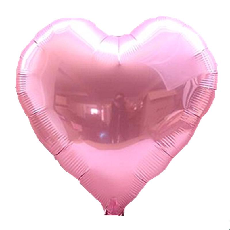 Festival & Wedding 18-Inch Heart-Shaped Colorful Foil Balloons for Decorations
