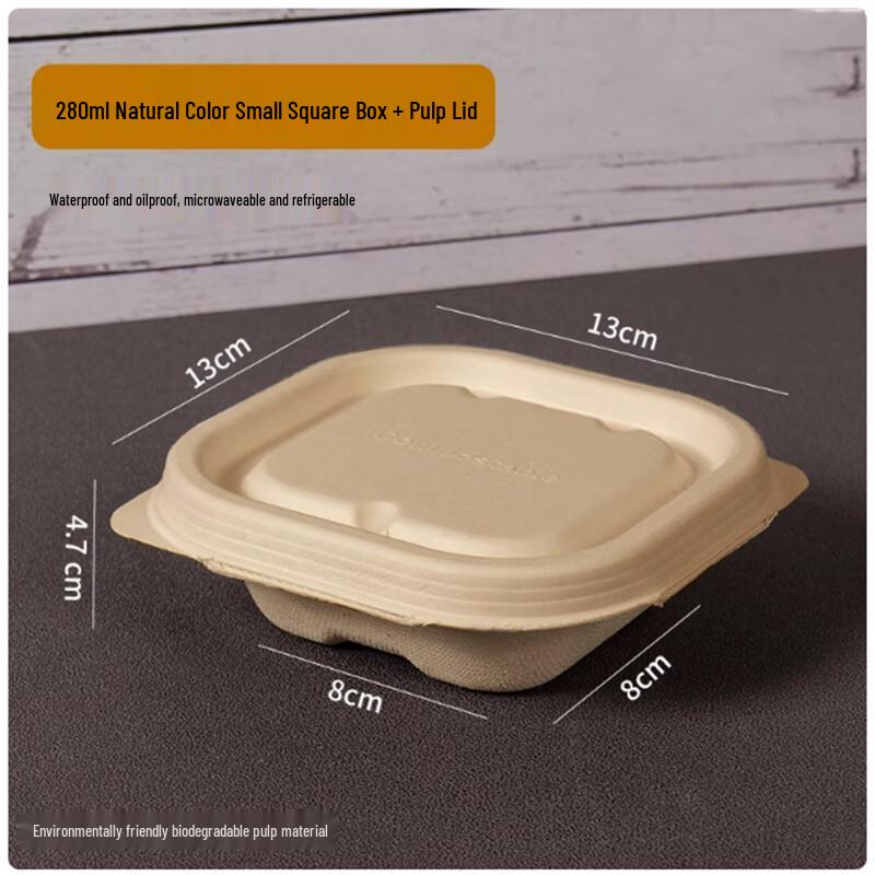 Shengbilai 280ml Disposable Takeaway Boxes with Lids